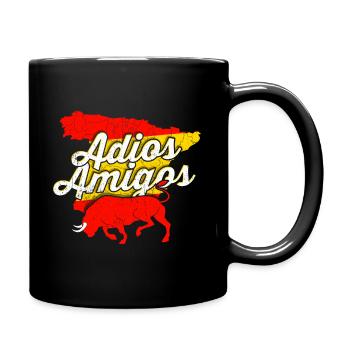 Spanien - Tasse einfarbig - Schwarz - Rechts