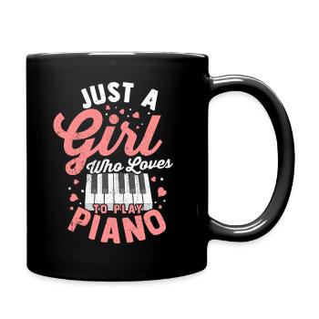 piano piano piano piano digital piano musique filles - Mug uni - noir - Droite