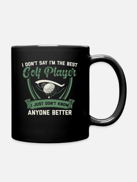 Golf Golfer Golfgolf golf player gift - Full Colour Mug - black