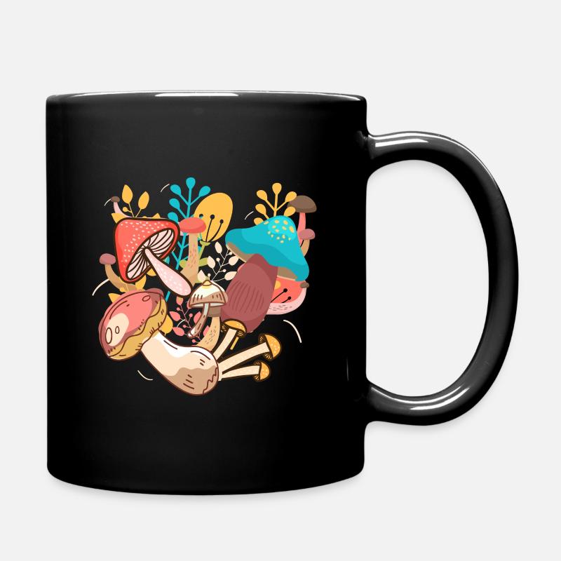 Mushroom Party - Pilze - Mushroom Lover - Tasse einfarbig - Schwarz