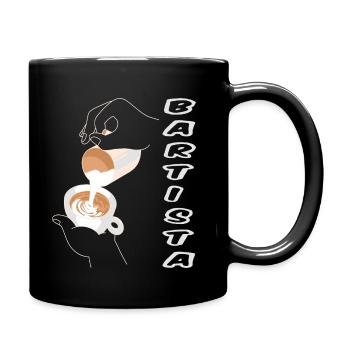 Bartista Barista Beard Coffee Caffeine Gift - Full Colour Mug - black - Right