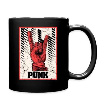 Teufelshorn Punks Punk - Tasse einfarbig - Schwarz - Rechts