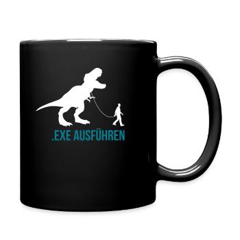EXE Ausführen - Tasse einfarbig - Schwarz - Rechts