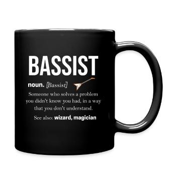 Bassist Guitarist Basser Double Bass Gift Bass - Full Colour Mug - black - Right