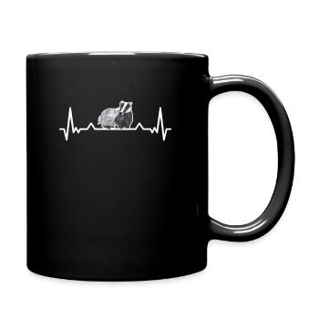 Honey Roof Heartbeat Badger Gift - Full Colour Mug - black - Right