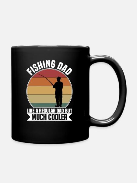 Fishing Dad - Tasse einfarbig - Schwarz