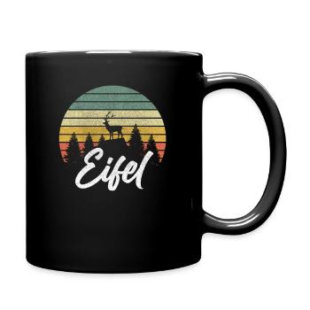Eifelkind Eifel Motiv Eifelkinder Geschenk - Tasse einfarbig - Schwarz - Rechts