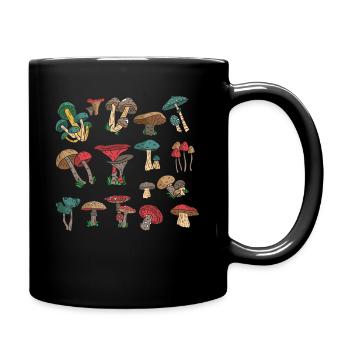 Pilz-Liebhaber-Mykologie Foraging Morel Jagd - Tasse einfarbig - Schwarz - Rechts