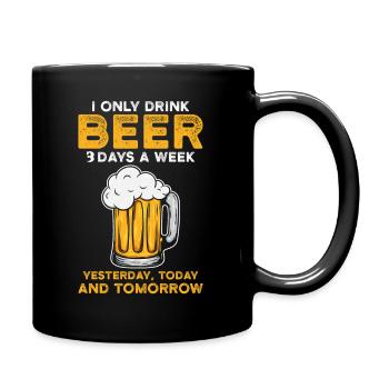 Bière - Mug uni - noir - Droite