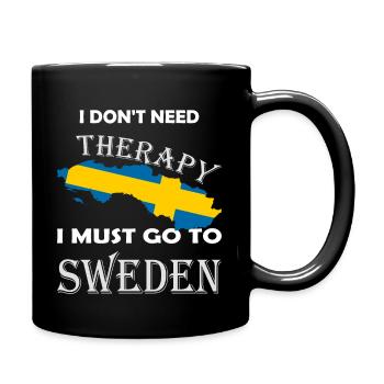 Suède Suède drapeau suédois cadeau - Mug uni - noir - Droite