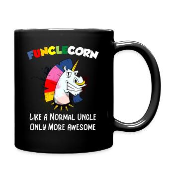 Funclecorn Like A Normal Oncle Only More Awesome - Mug uni - noir - Droite