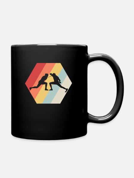 Fecht Mannschaft Fechten Fechter Retro - Tasse einfarbig - Schwarz