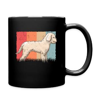 Lagotto Romagnolo Vintage Lagotti Retro Gift - Full Colour Mug - black - Right