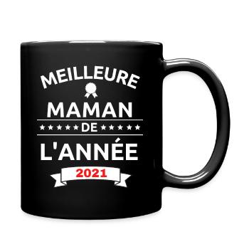 Meilleure maman de l'année 2021 - Mug uni - noir - Droite