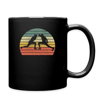 Rétro Fecht Légende - Escrime d’escrime - Mug uni - noir - Droite