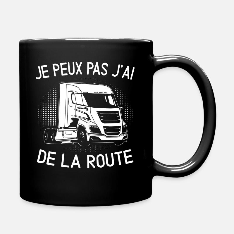 Je Peux Pas J'Ai De La Route - Mug uni - noir