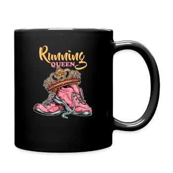 Running Princess Running Runner Running Jogging - Full Colour Mug - black - Right