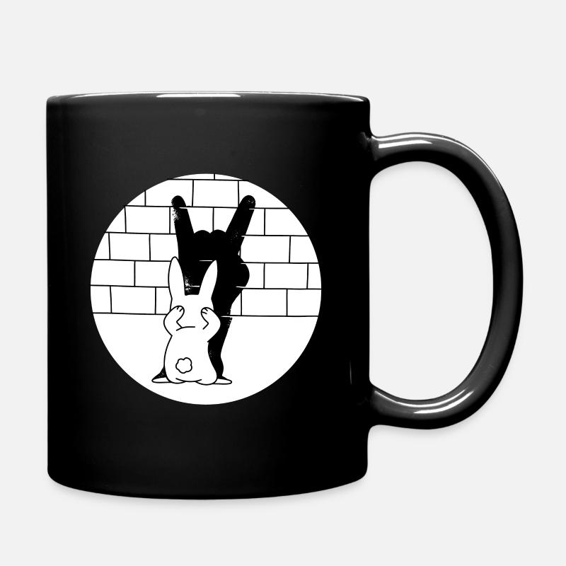 Méchant lapin de Pâques lapin de Pâques prison Rock musique - Mug uni - noir