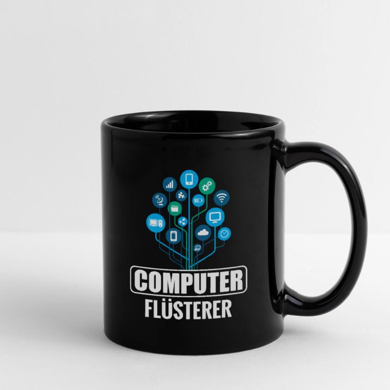 Programmierer Informatik Admin Computer Flüsterer Tasse einfarbig