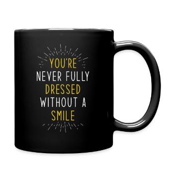 Laughing saying - Full Colour Mug - black - Right