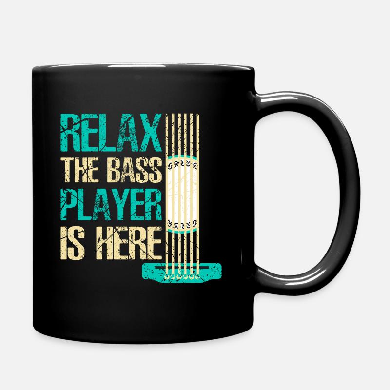 Bass Players - Full Colour Mug - black