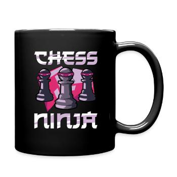 Chess Ninja Chess Player - Full Colour Mug - black - Right