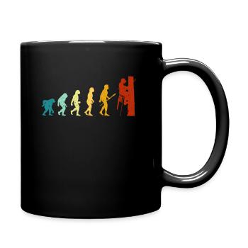 Baumpfleger Arborist Motorsäge Wald Geschenk - Tasse einfarbig - Schwarz - Rechts
