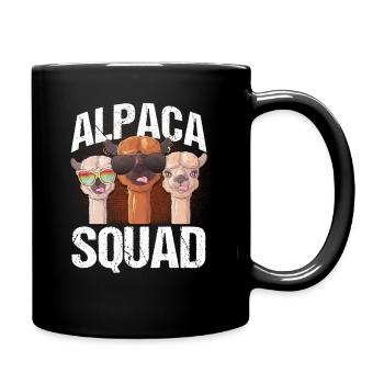 Alpaca Squad Alpapaka Lama Cadeau Alpagas - Mug uni - noir - Droite
