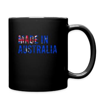 Drapeau australien Vintage - Mug uni - noir - Droite