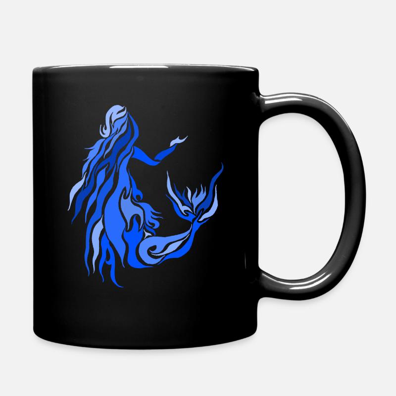 BLAUE MEERJUNGFRAU 2 - Tasse einfarbig - Schwarz