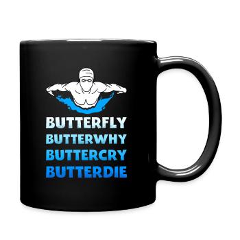 Papillon natation Natation Sport - Mug uni - noir - Droite
