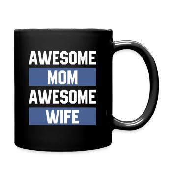 Awesome Mom Awesome Wife - Mothers’s Day Gift - Mug uni - noir - Droite