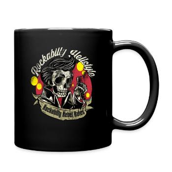 Rockabilly Rebel Rules Rockabilly Hellstyle - Full Colour Mug - black - Right