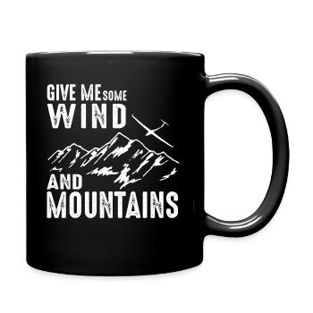 Give Me Some Wind And Moutnains Gliding Glider - Mug uni - noir - Droite