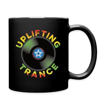 Uplifting Trance - music - Full Colour Mug - black - Right