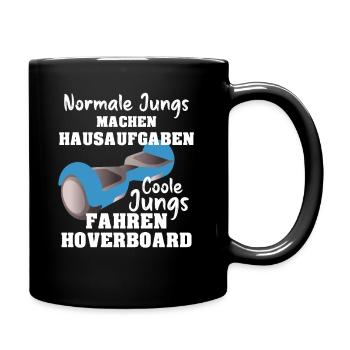 Hoverboard Coole Jungs fahren Hoverboard - Tasse einfarbig - Schwarz - Rechts