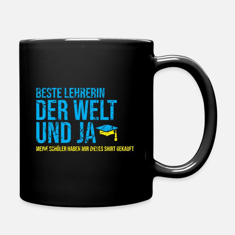 Beste Lehrerin Schule Schulunterricht - Tasse einfarbig - Schwarz