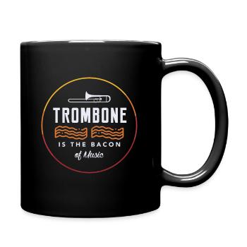 Posaune Musik Ohrkester Geschenk - Tasse einfarbig - Schwarz - Rechts