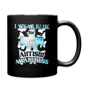 Autismus Autist Asberger Autismus Awareness Puzzle - Tasse einfarbig - Schwarz - Rechts