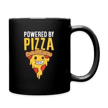 Propulsé par Pizza Love Pizzas - Mug uni - noir - Droite