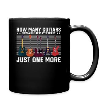 How many guitars Only another guitarist rock - Full Colour Mug - black - Right