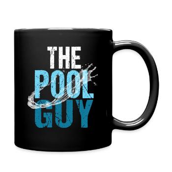 Pool pool boy swimming - Full Colour Mug - black - Right