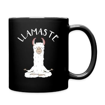 Lamaste - lustige Lama Alpaka-Liebhaber Geschenk - Tasse einfarbig - Schwarz - Rechts