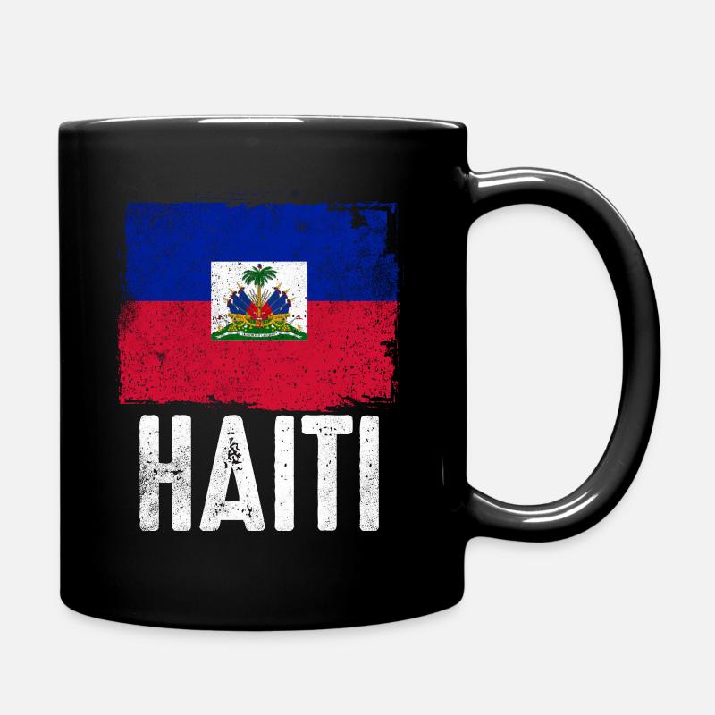 Haitianer Ferien Haiti Flagge - Tasse einfarbig - Schwarz