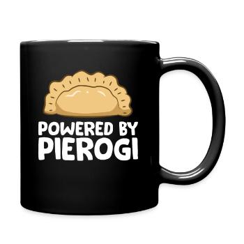 Powered By Pierogi Funny Pierogi - Full Colour Mug - black - Right