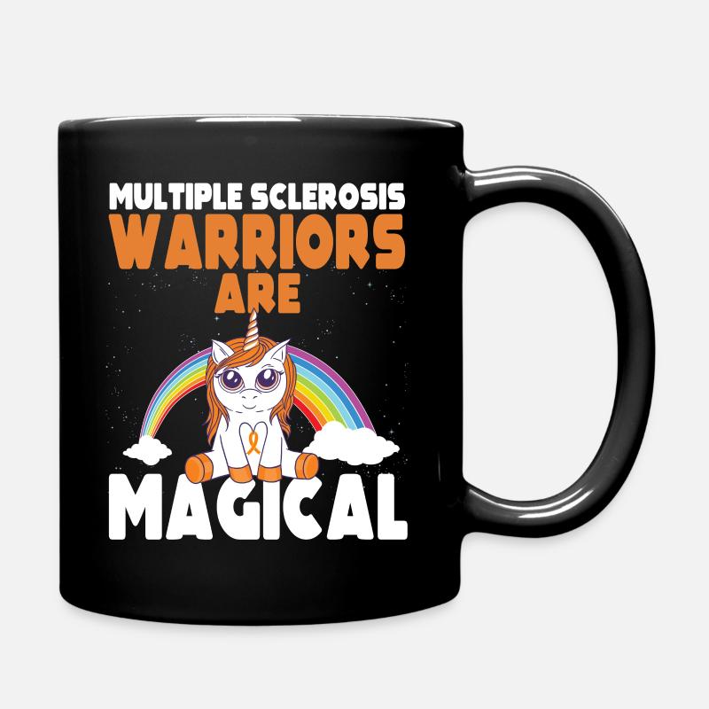 Multiple Sklerose Awareness Krankheit MS - Tasse einfarbig - Schwarz