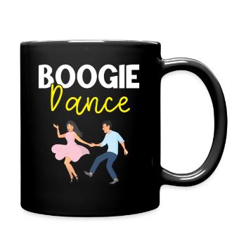 Boogie Woogie Dancer Dancing Paartanz Vintage - Tasse einfarbig - Schwarz - Rechts