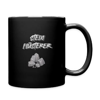 Stein Flüsterer - Tasse einfarbig - Schwarz - Rechts