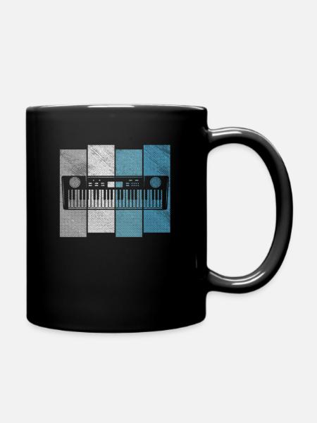 Clavier vintage - Keyboarders Cadeau - Mug uni - noir