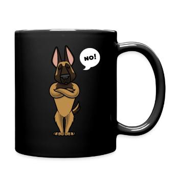 Sturer Malinois Dog Belgian Shepherd - Full Colour Mug - black - Right